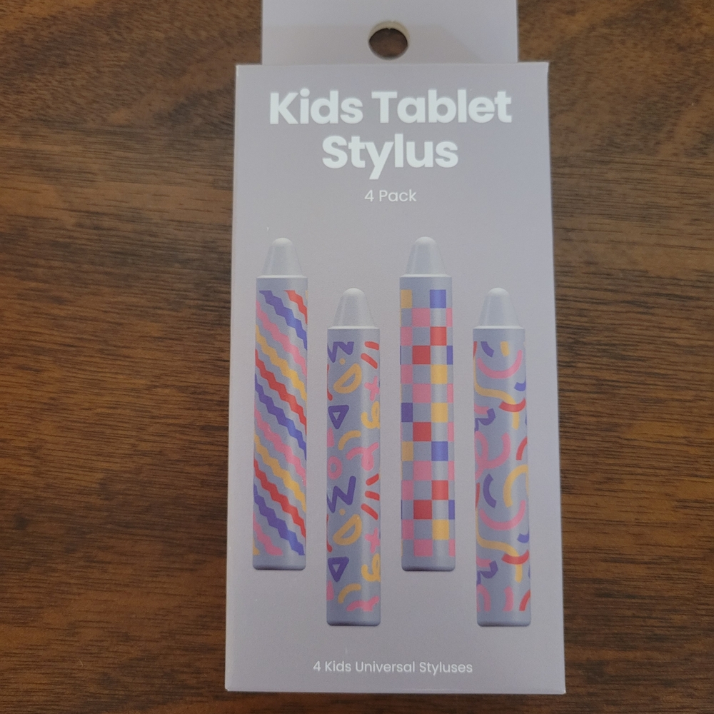 Gems Kids Tablet Stylus- 4 Pack Gray